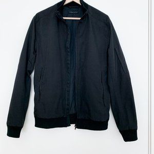 Theory Black Canvas Sport Jacket - S